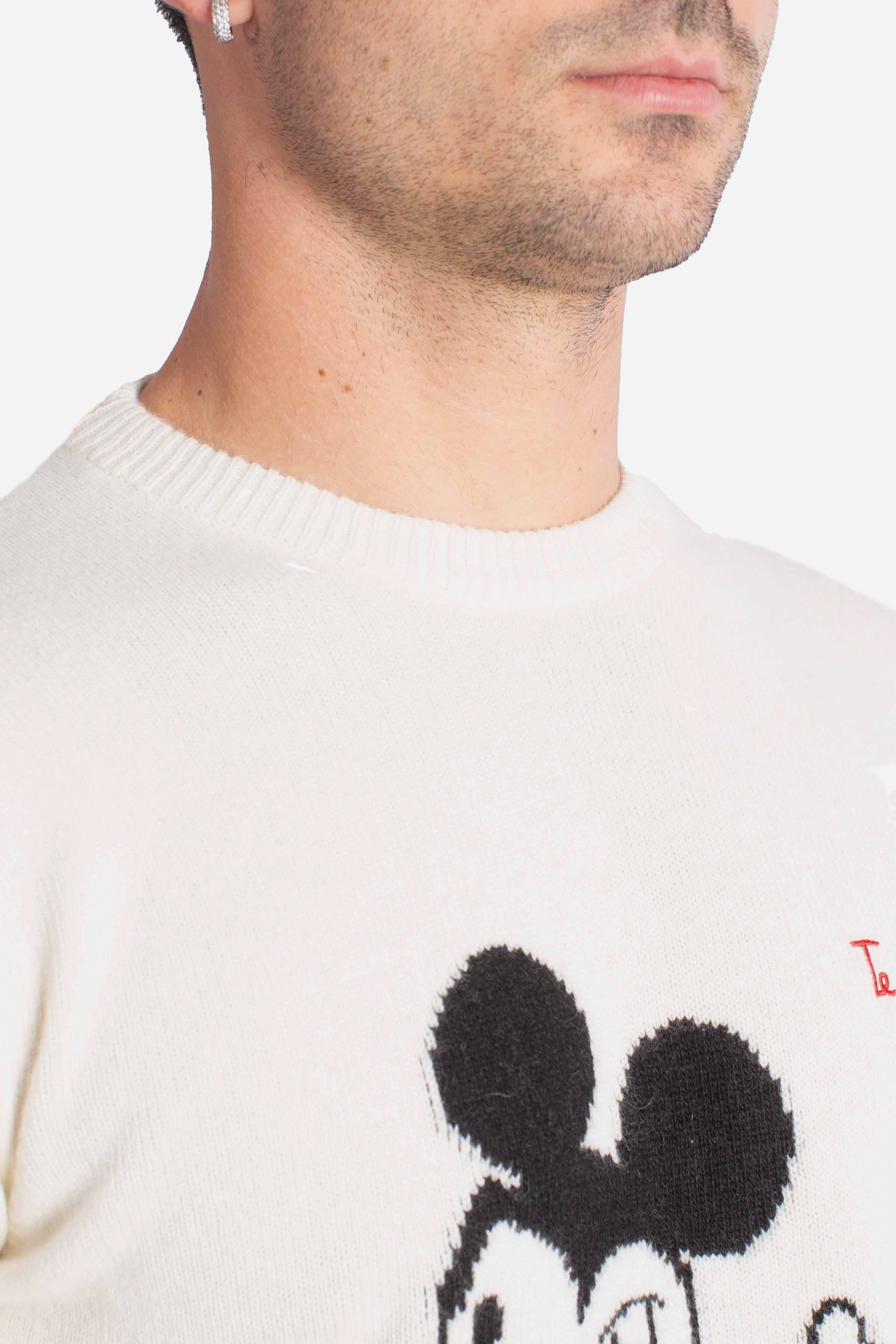 Maglia white Mickey Mouse "Te l'avevo detto!" HER000100411I MC2 SAINT BARTH