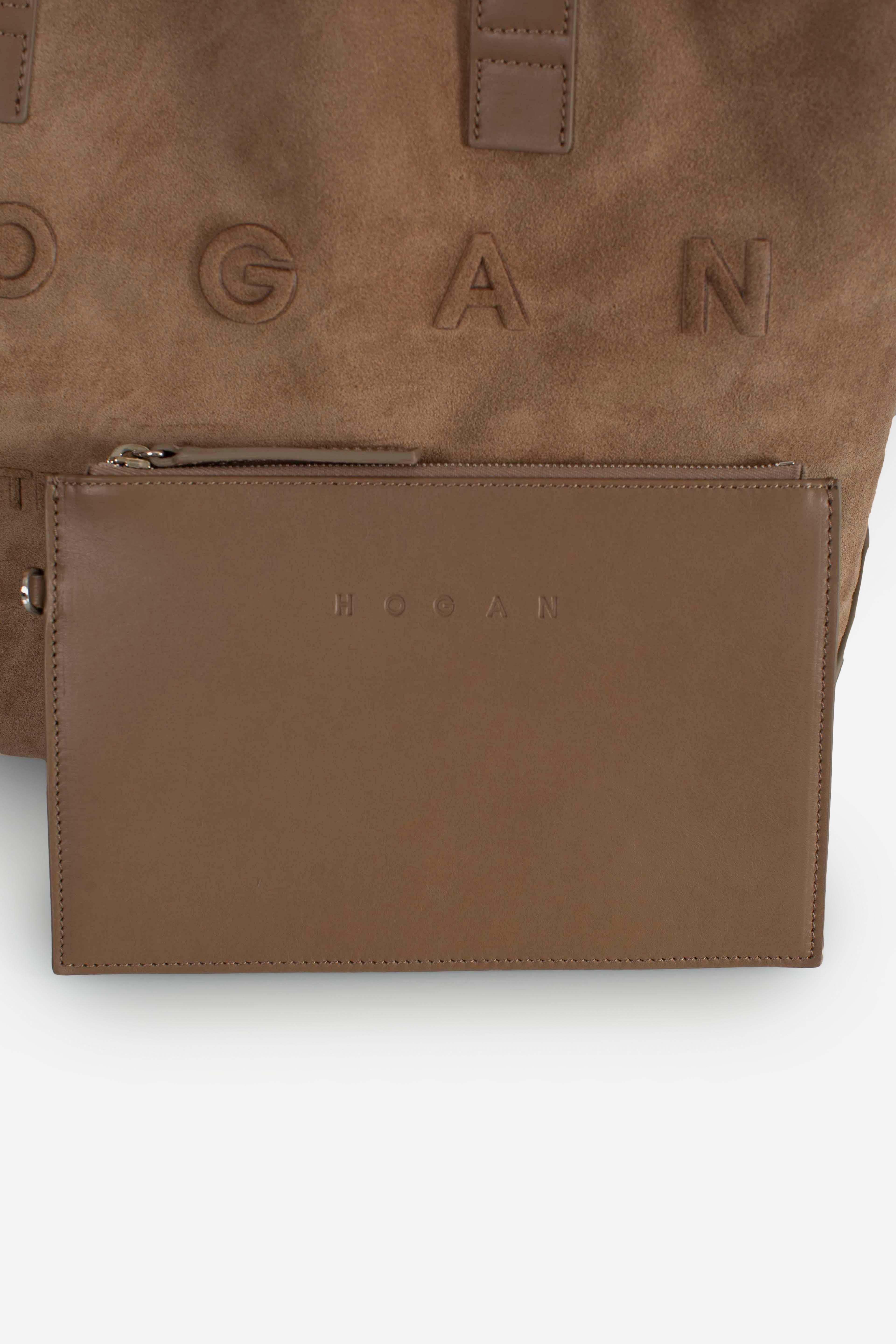 Borsa Shopping Hogan Script Media Beige KBW01TA1300UGMC414 HOGAN