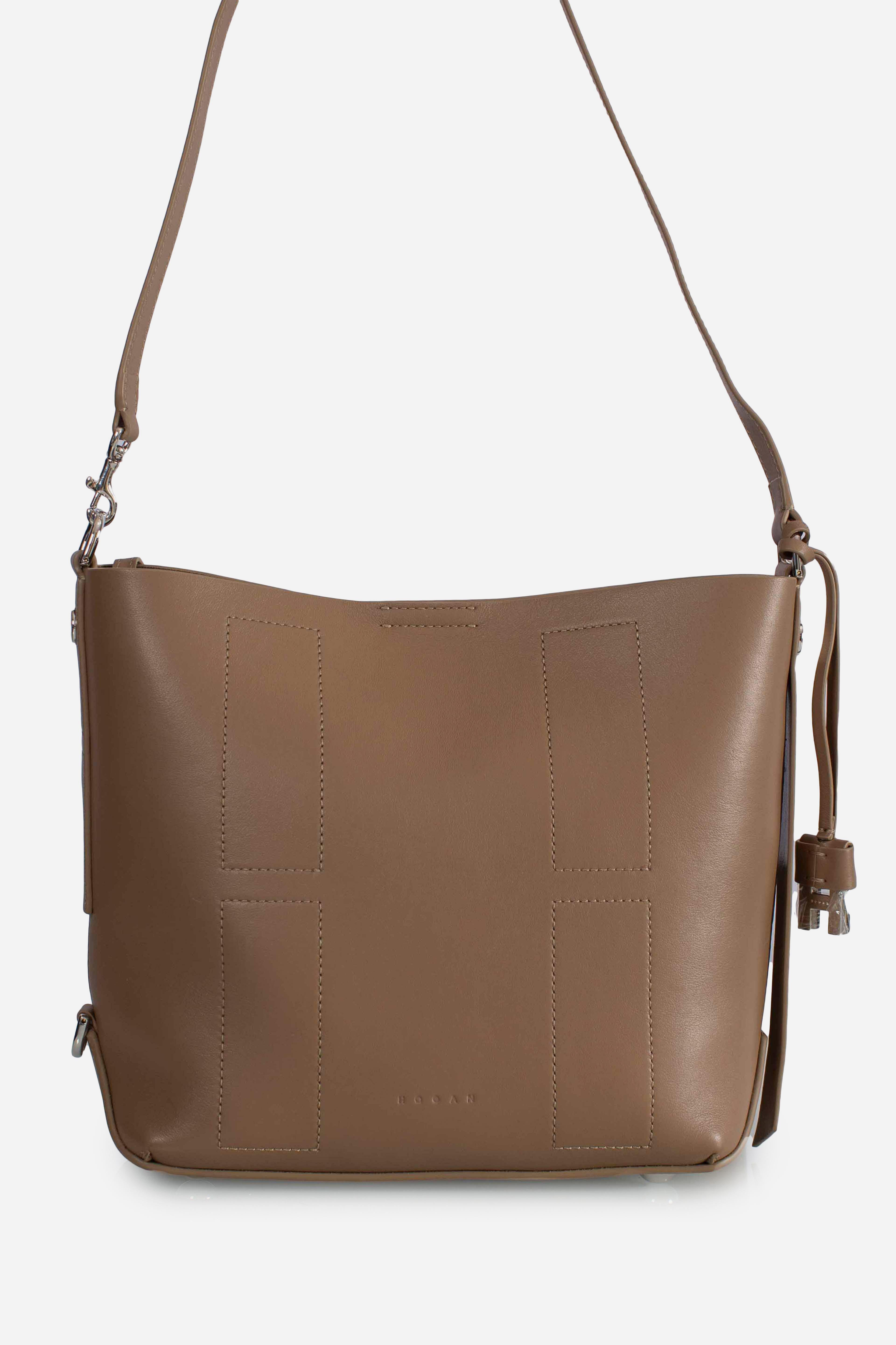 Borsa Hobo Hogan Hocket Piccola beige KBW01RS0200TZPC414 HOGAN