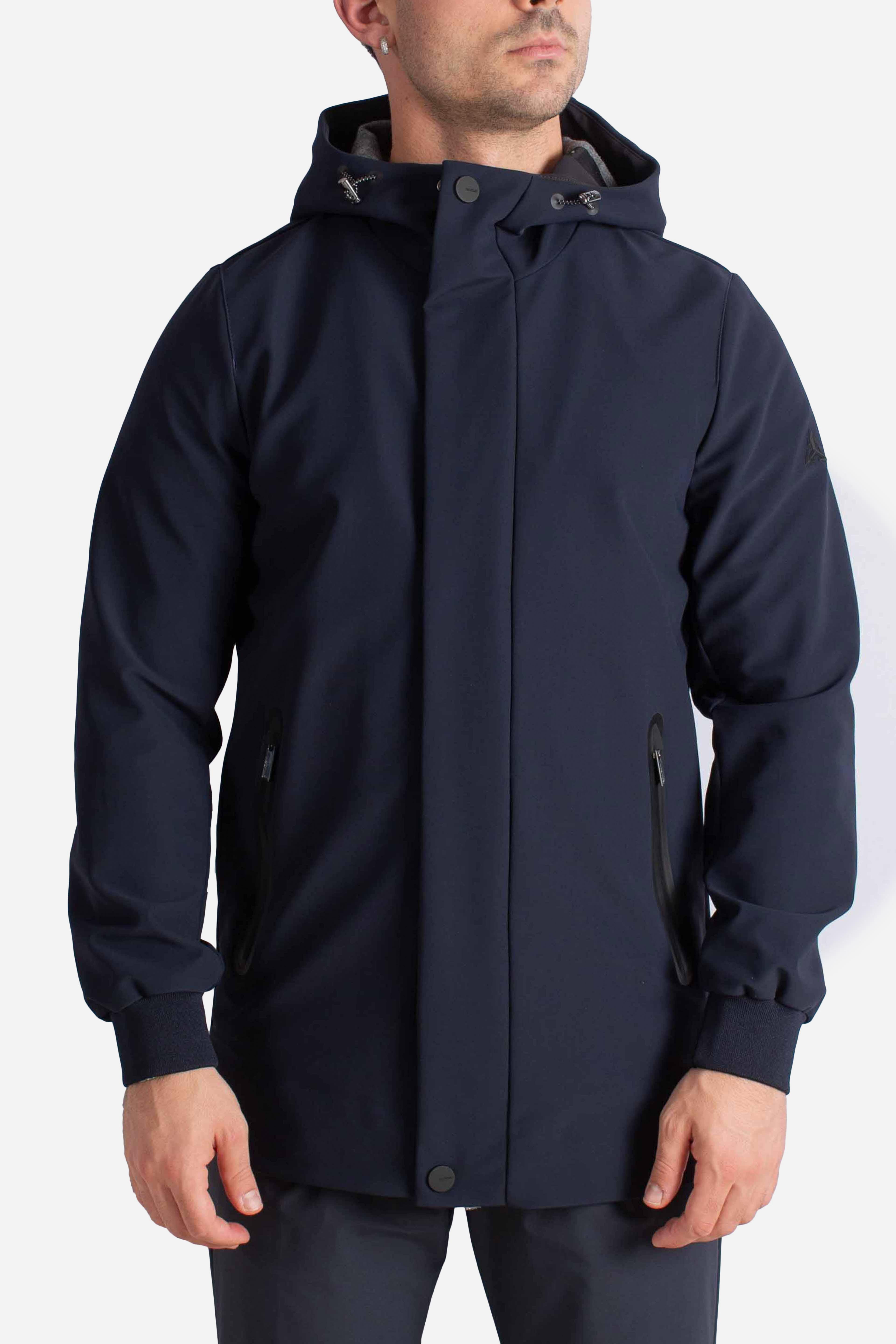 Giubbotto blue Softshell con Cappuccio HE9440013BLUE HESKIMO