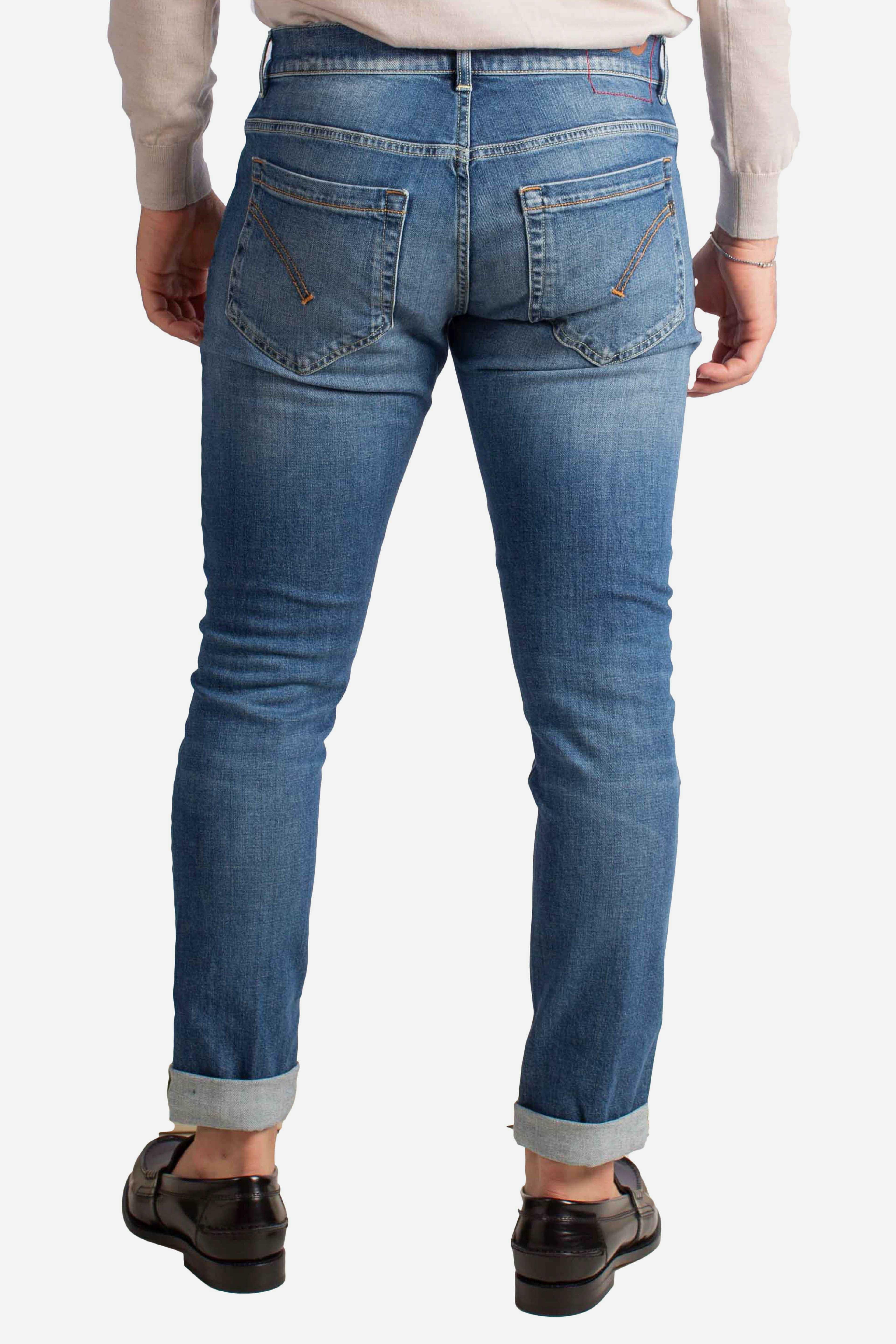 Jeans Slim Fit in Denim Stretch Blu Medio UP232DSK297J22800 DONDUP