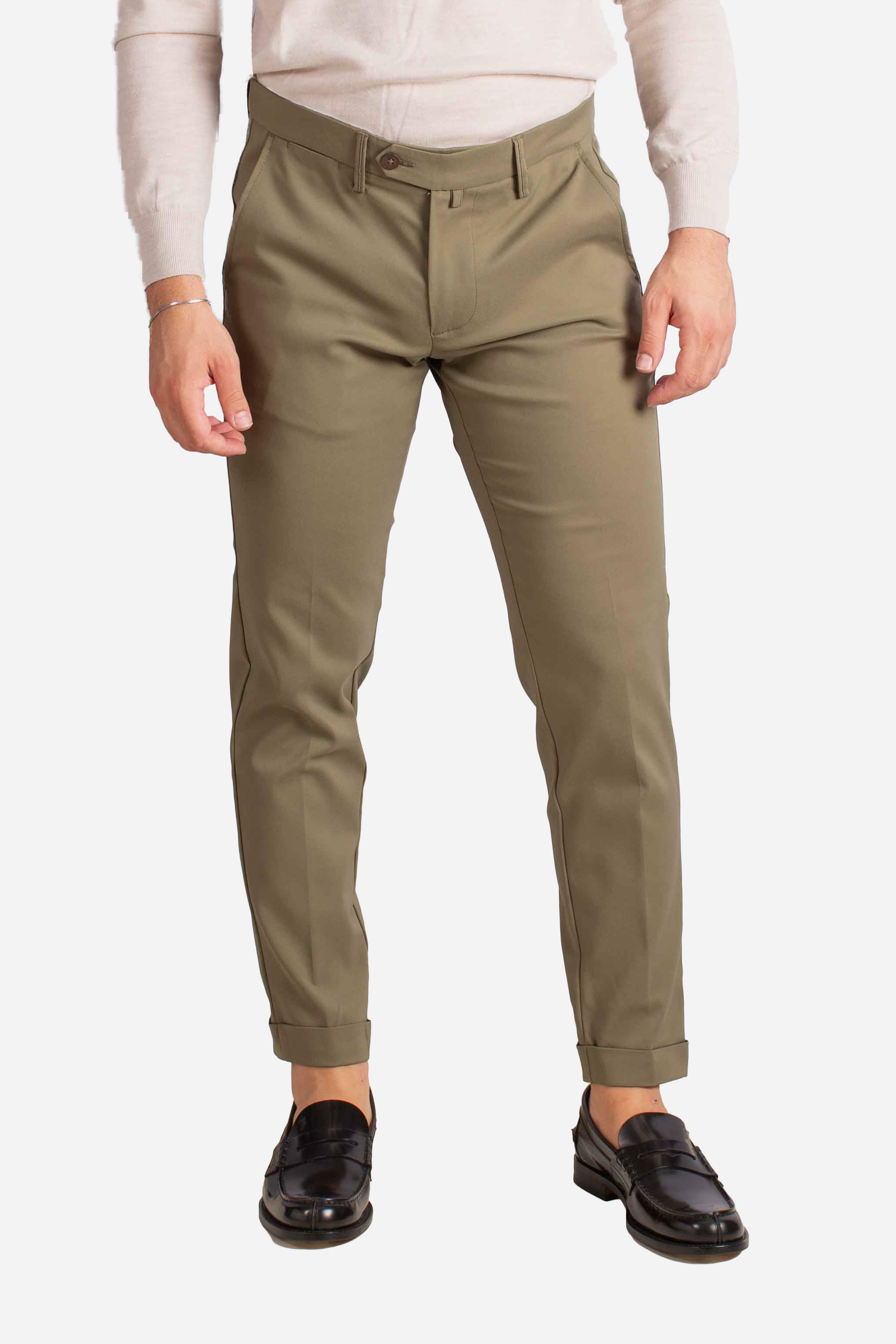 Pantalone in tessuto tecnico verde NAPOLI126033147 ERNYS