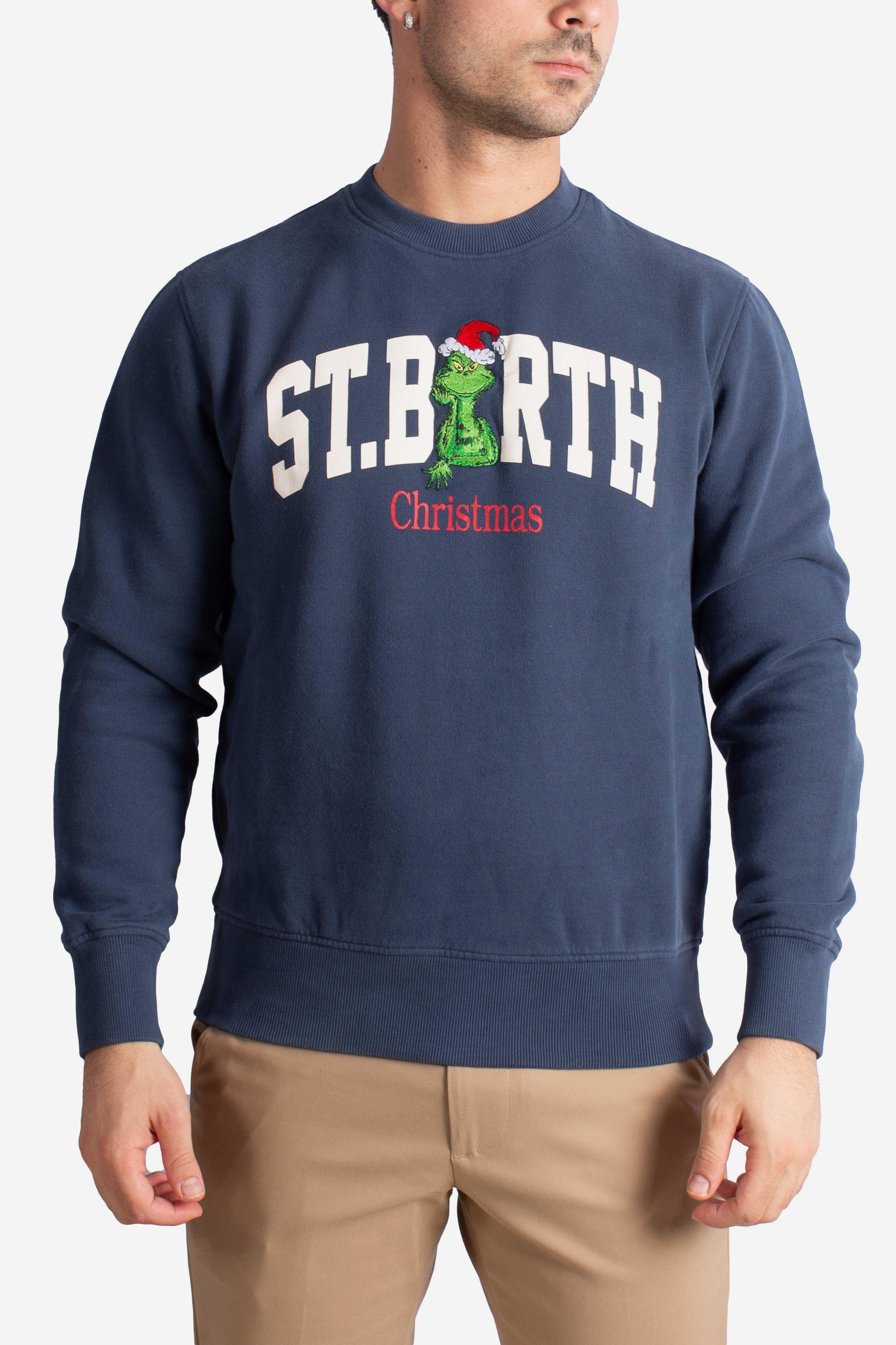Felpa The Grinch Christmas Uomo blue SOH000401737I MC2 SAINT BARTH