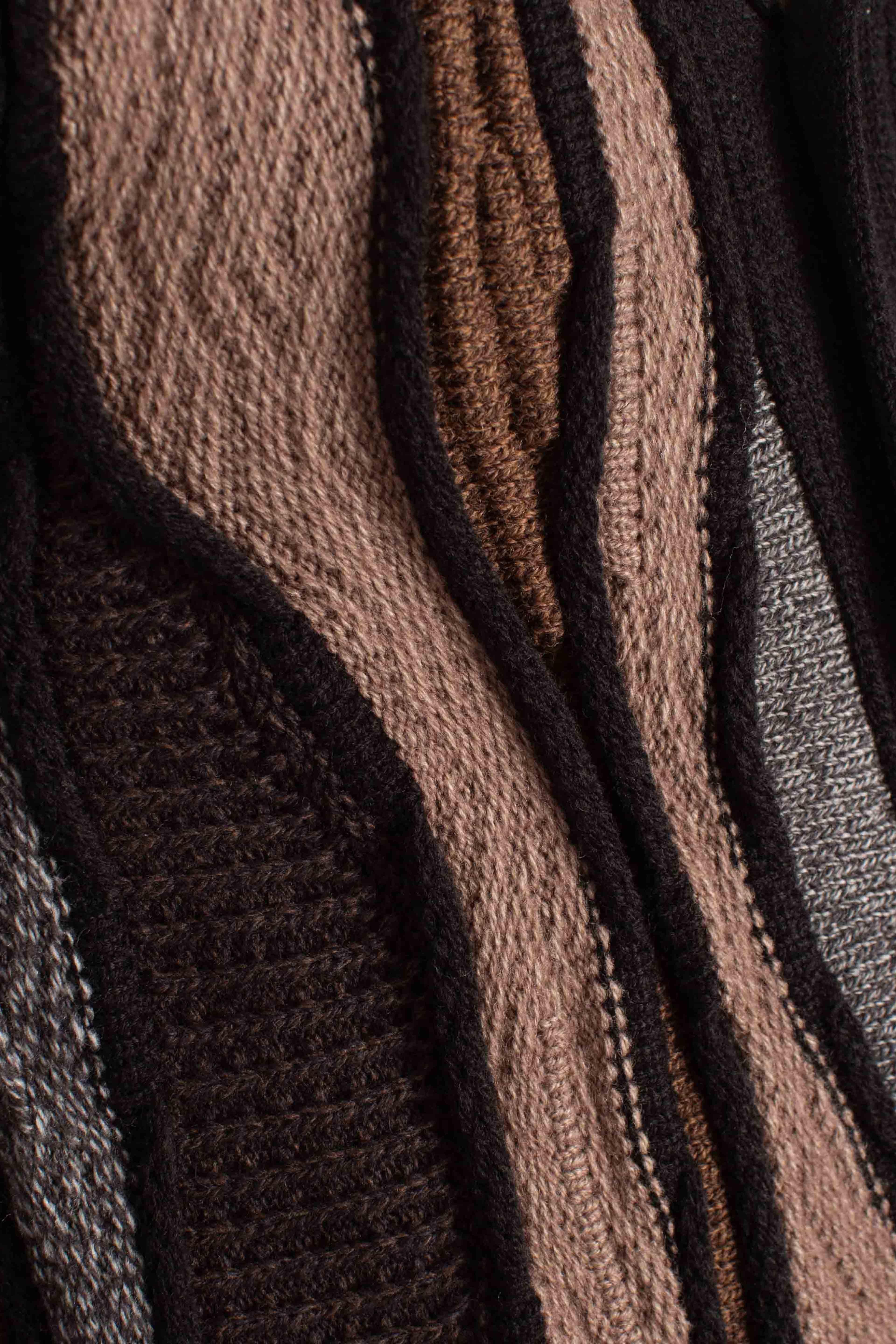 Cardigan Uomo Black brown Multicolor 32091599G0100 LORENZONI