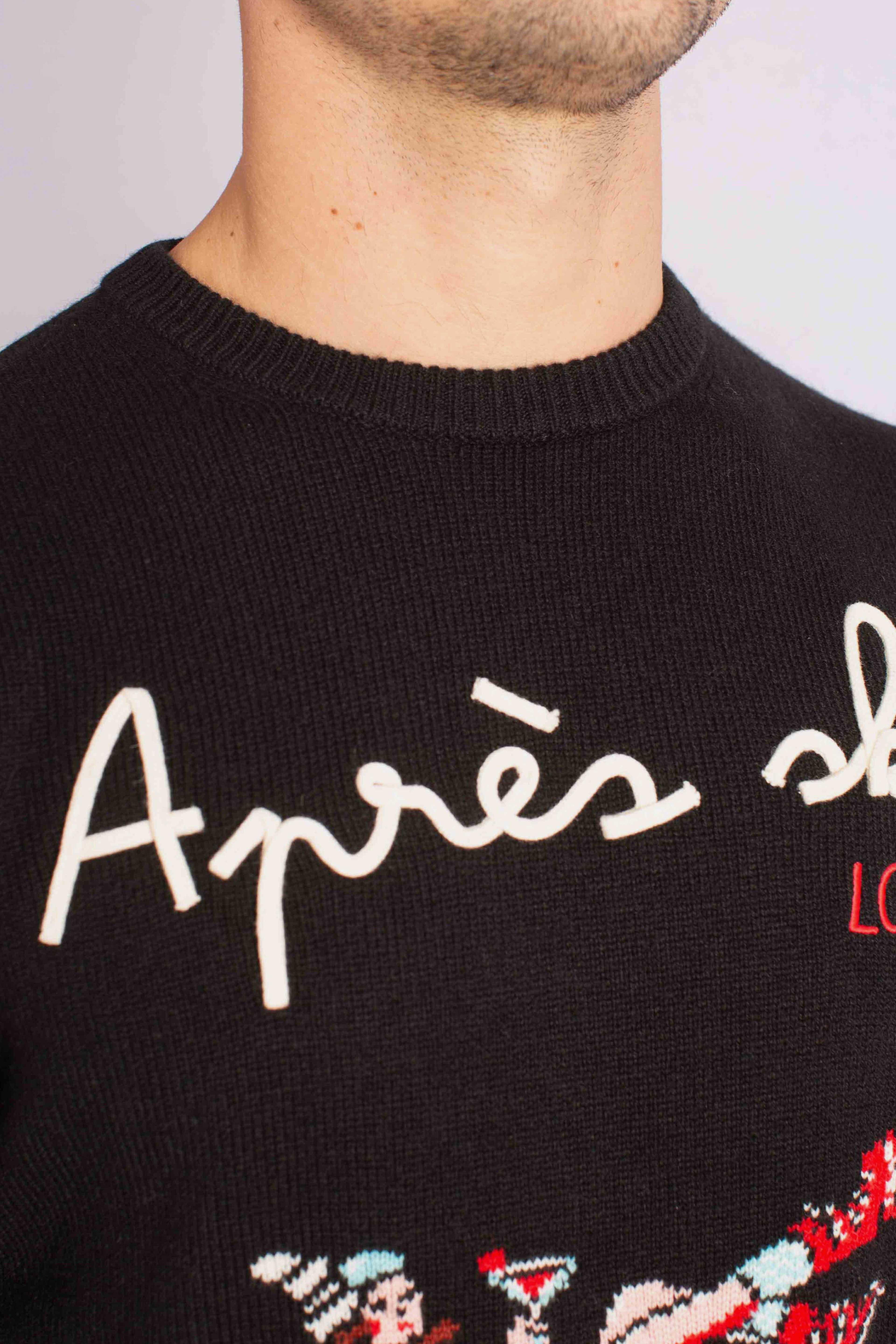 Maglia Uomo "Après Ski Lover" Nero HER000100070I MC2 SAINT BARTH