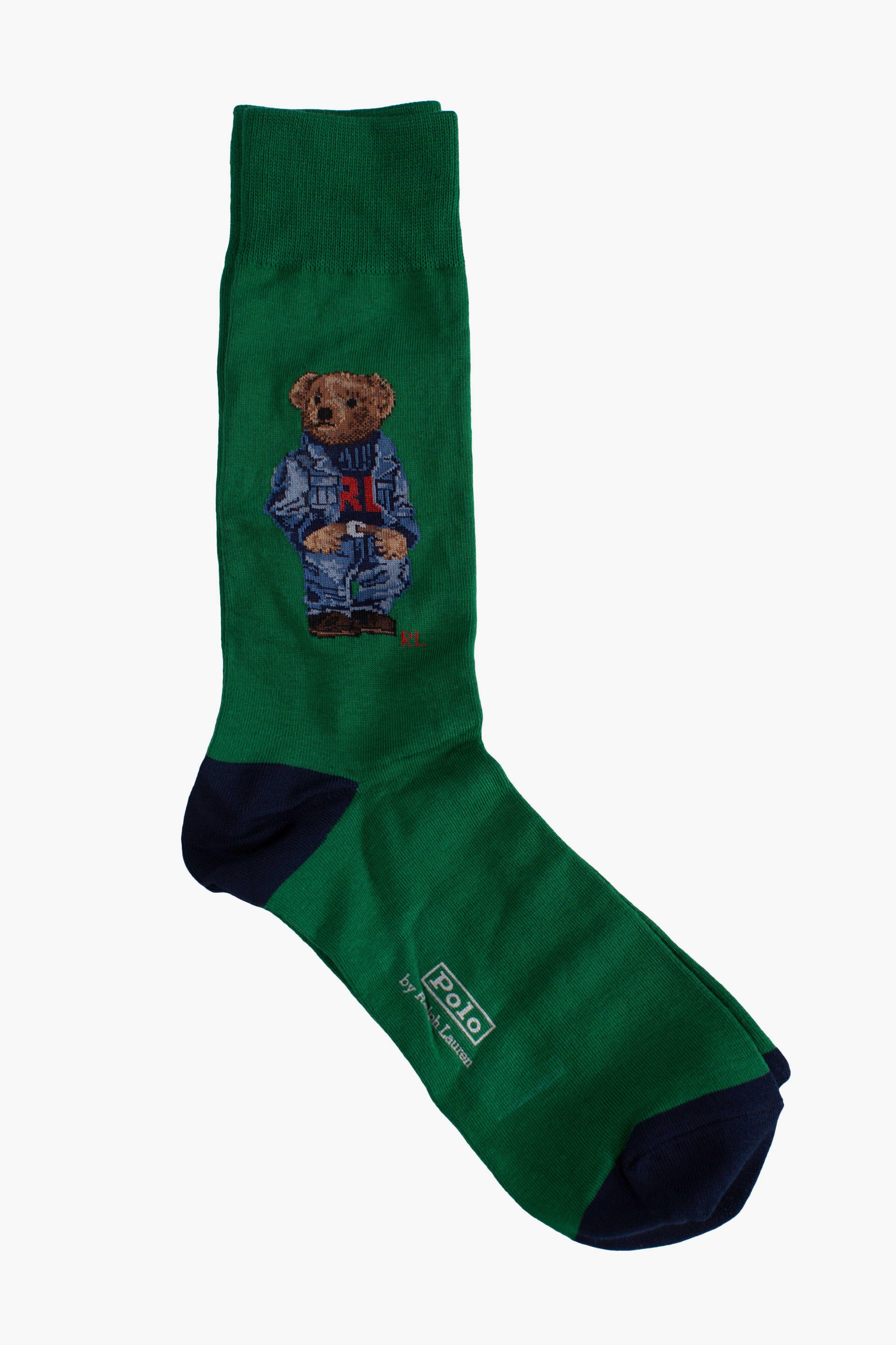 Set regalo 3 paia di calze Polo Bear green navy red 449P04717001 POLO RALPH LAUREN