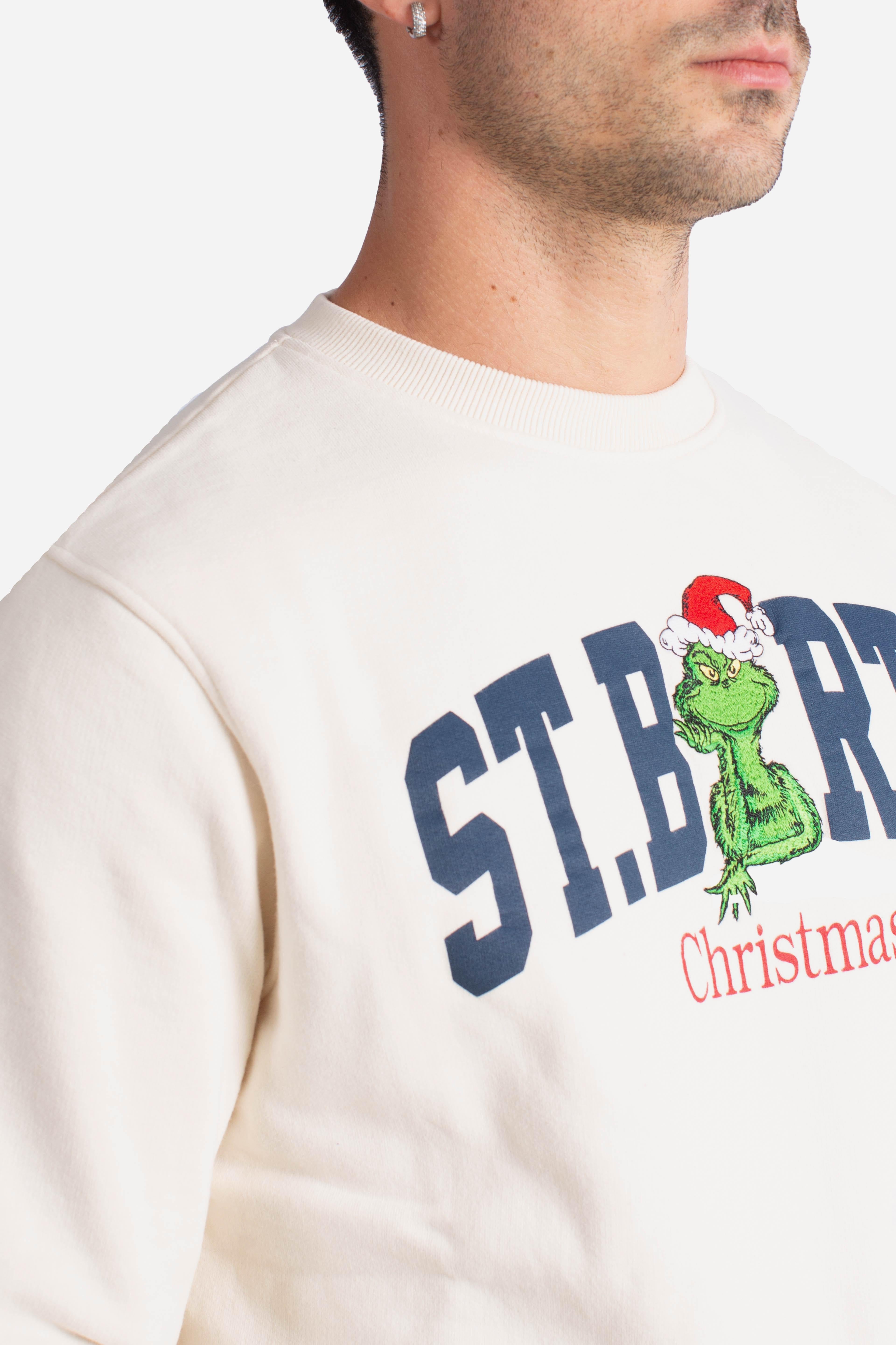 Felpa The Grinch Christmas Uomo white SOH000400580I MC2 SAINT BARTH