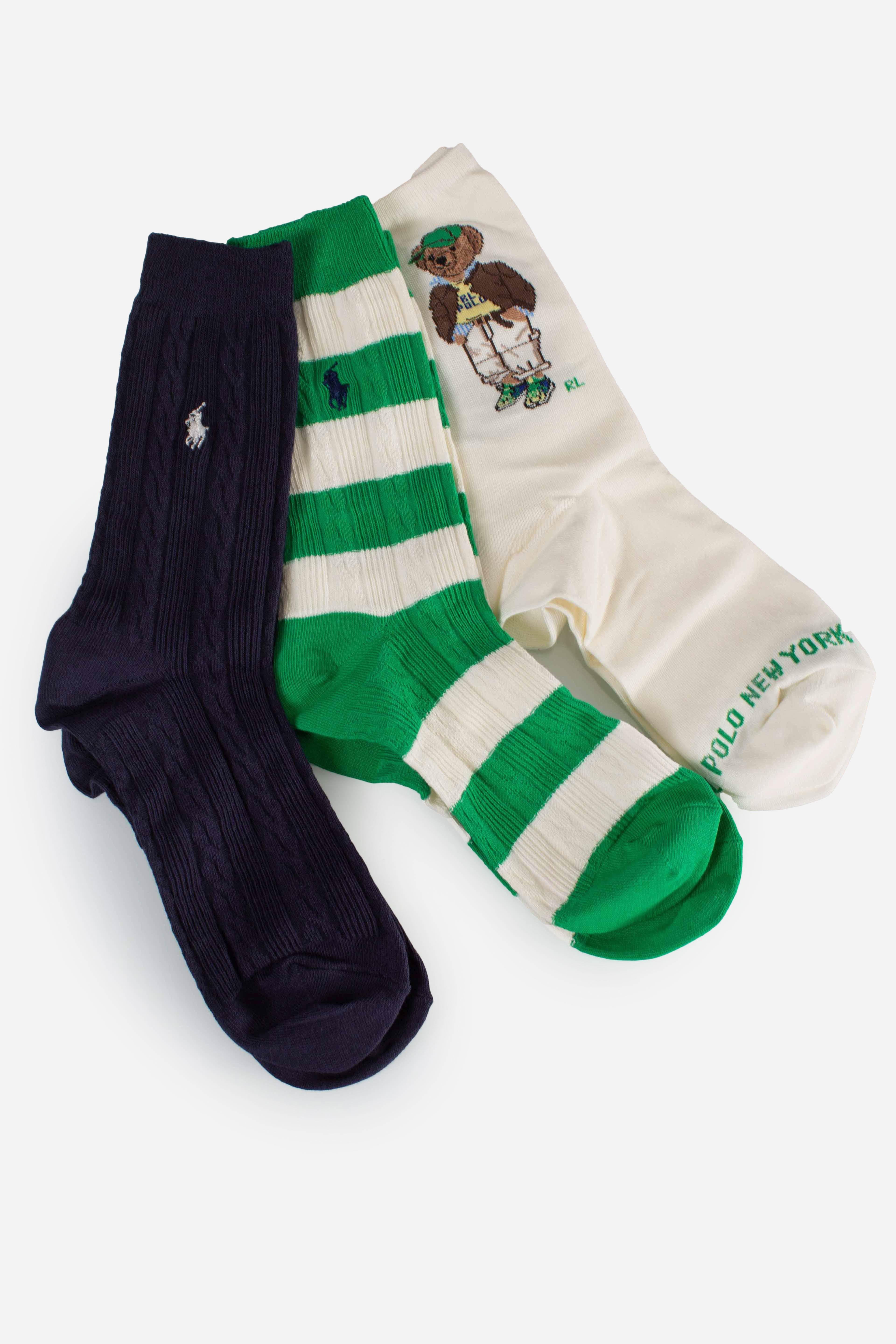 Set regalo 3 paia di calze Polo Bear 455982947001 POLO RALPH LAUREN