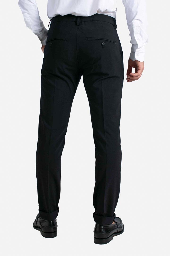 Pantalone Gaubert in lana nero UP235TS0009UXXX999 DONDUP