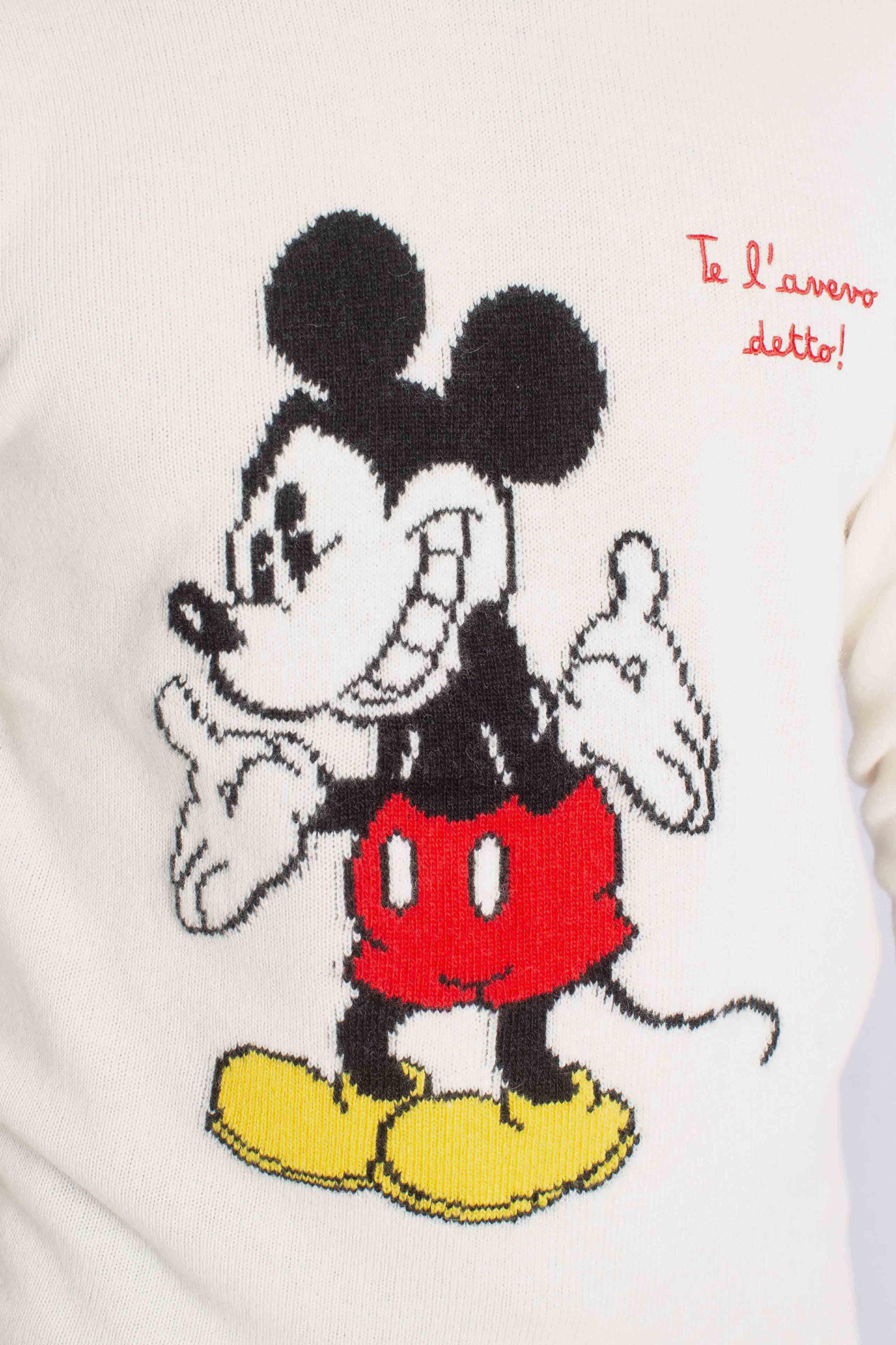 Maglia white Mickey Mouse "Te l'avevo detto!" HER000100411I MC2 SAINT BARTH