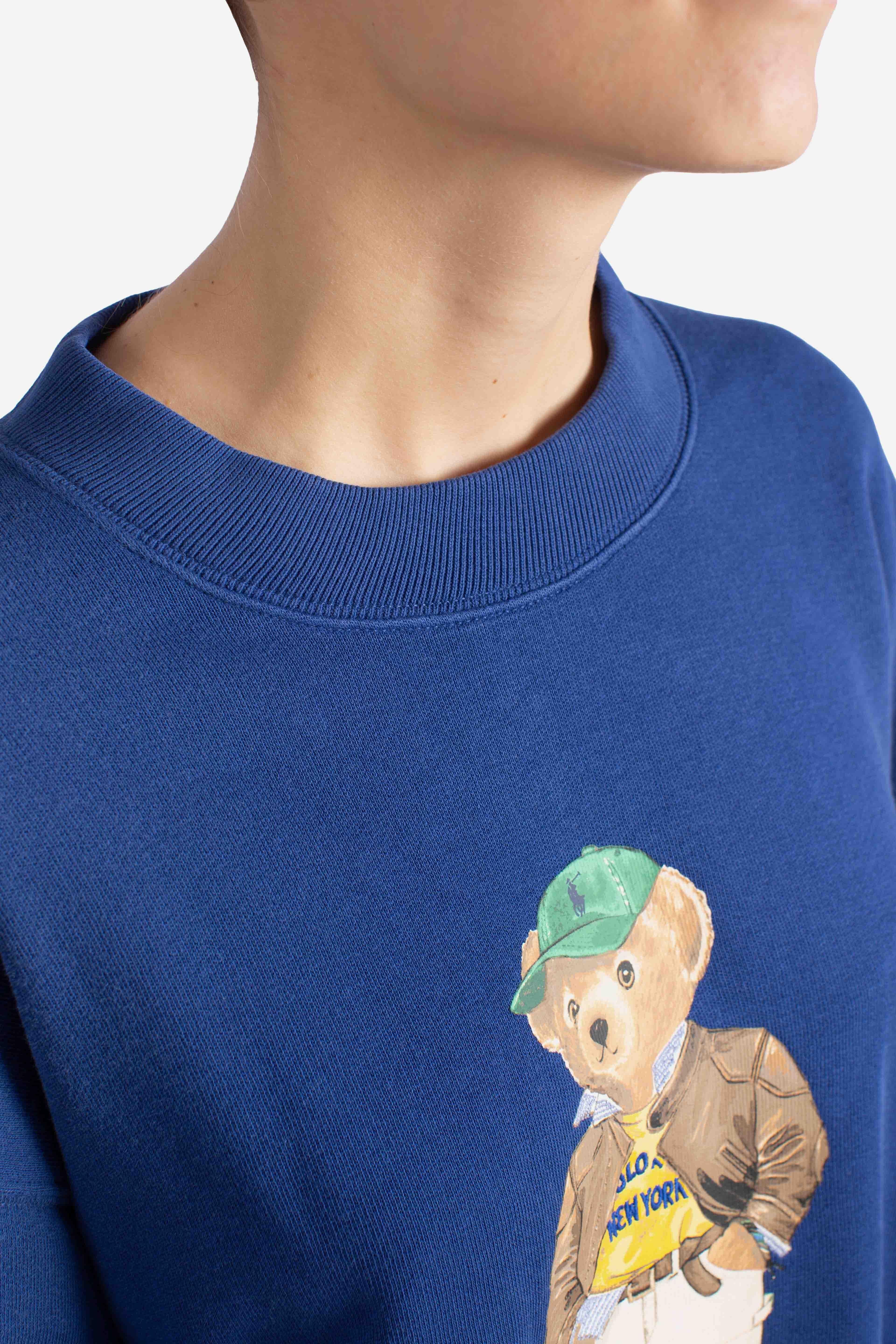 Felpa leggera Polo Bear a girocollo blue 211971736001 POLO RALPH LAUREN