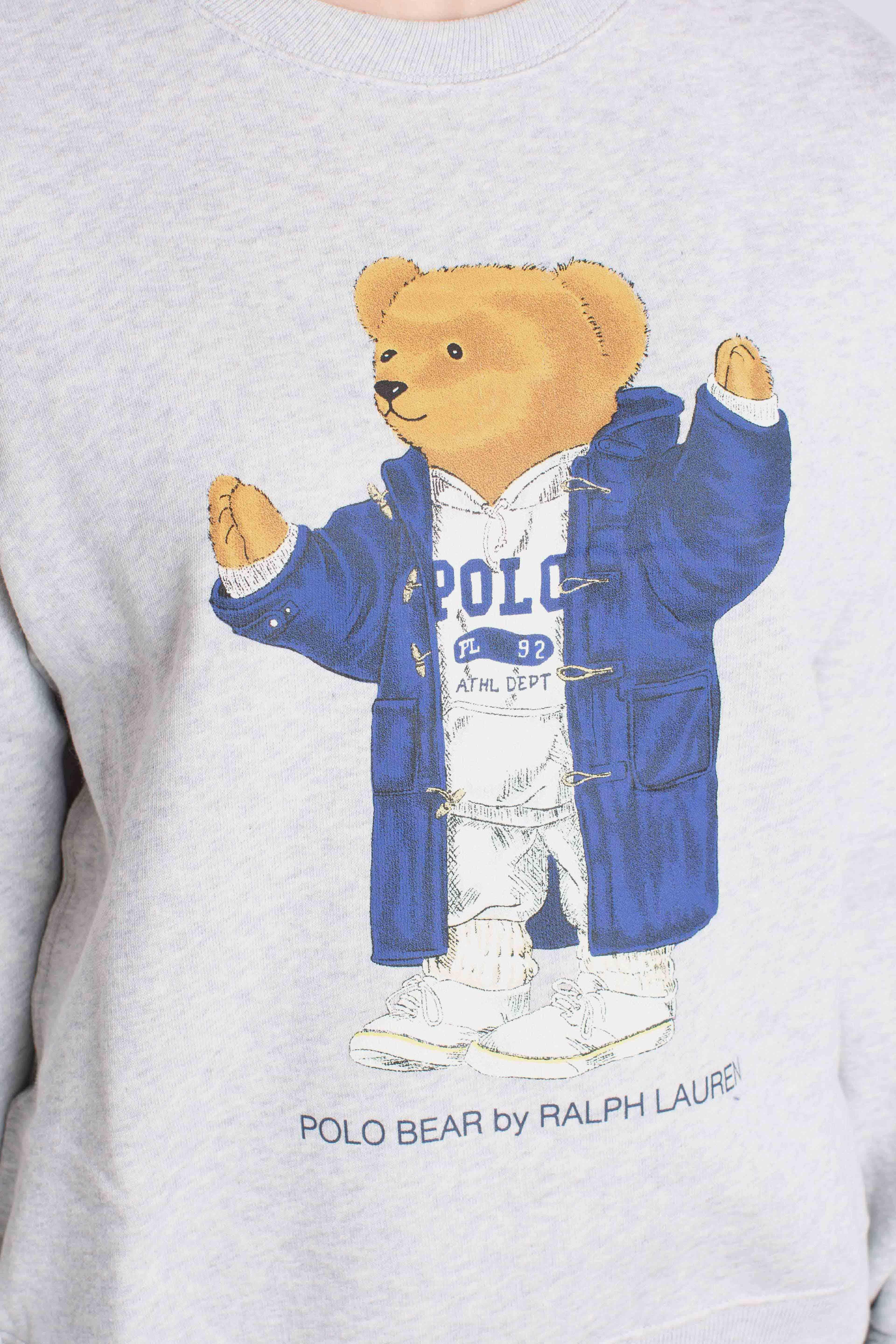 Felpa Polo Bear a girocollo grey 211972794001 POLO RALPH LAUREN