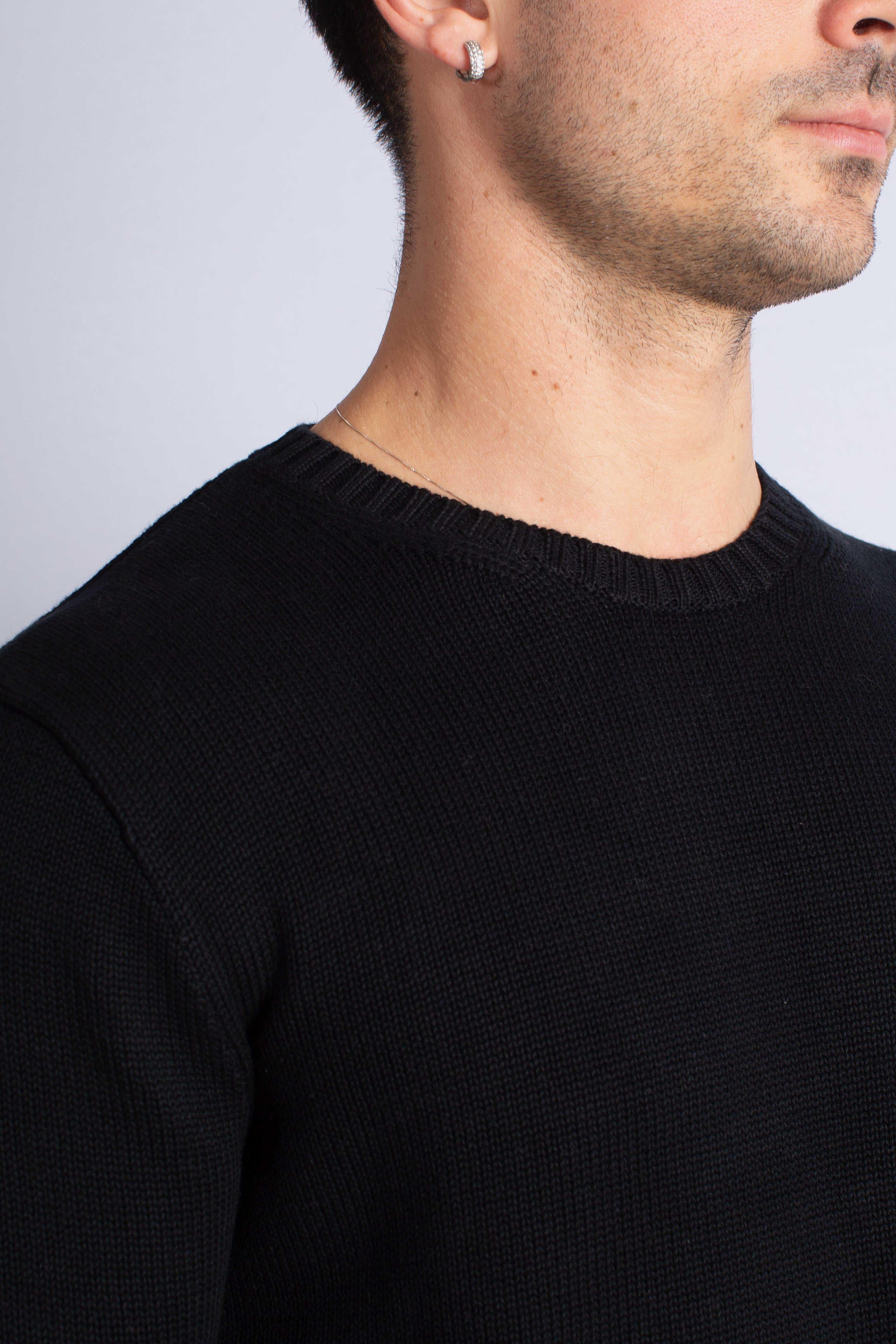 Maglia a girocollo in cotone black 710810846020 POLO RALPH LAUREN