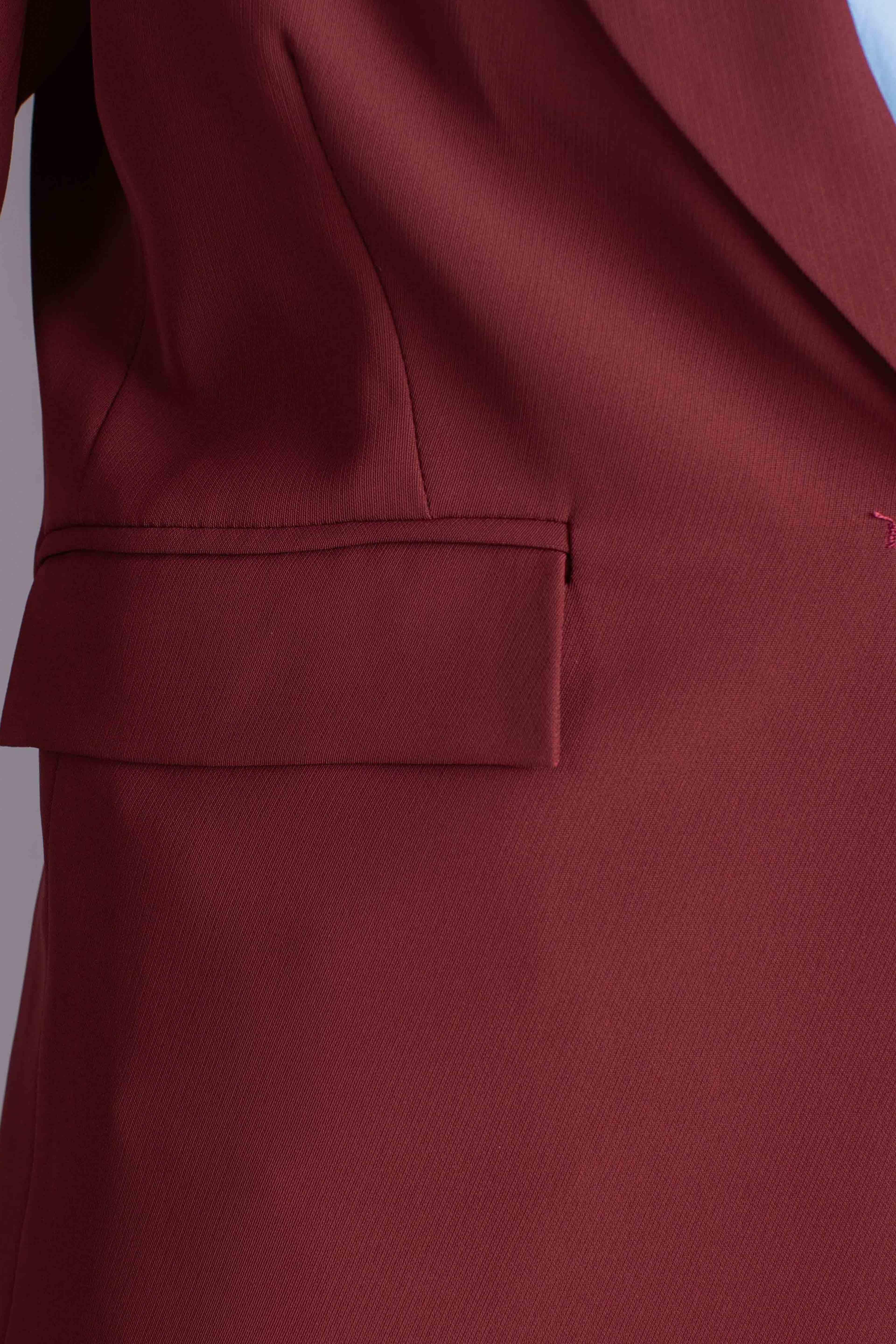 Blazer monopetto melanzana J041Y004A1490 DIXIE