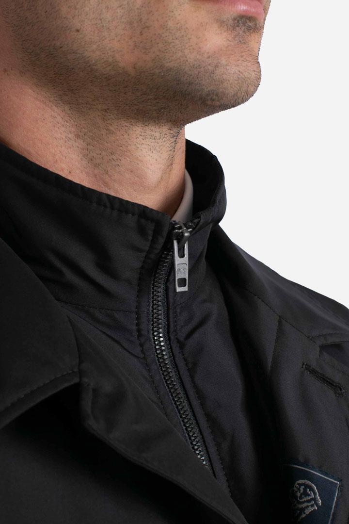 Impermeabile Morning Coat in Popeline Tecnico nero NAM62510160AXXB999 FAY