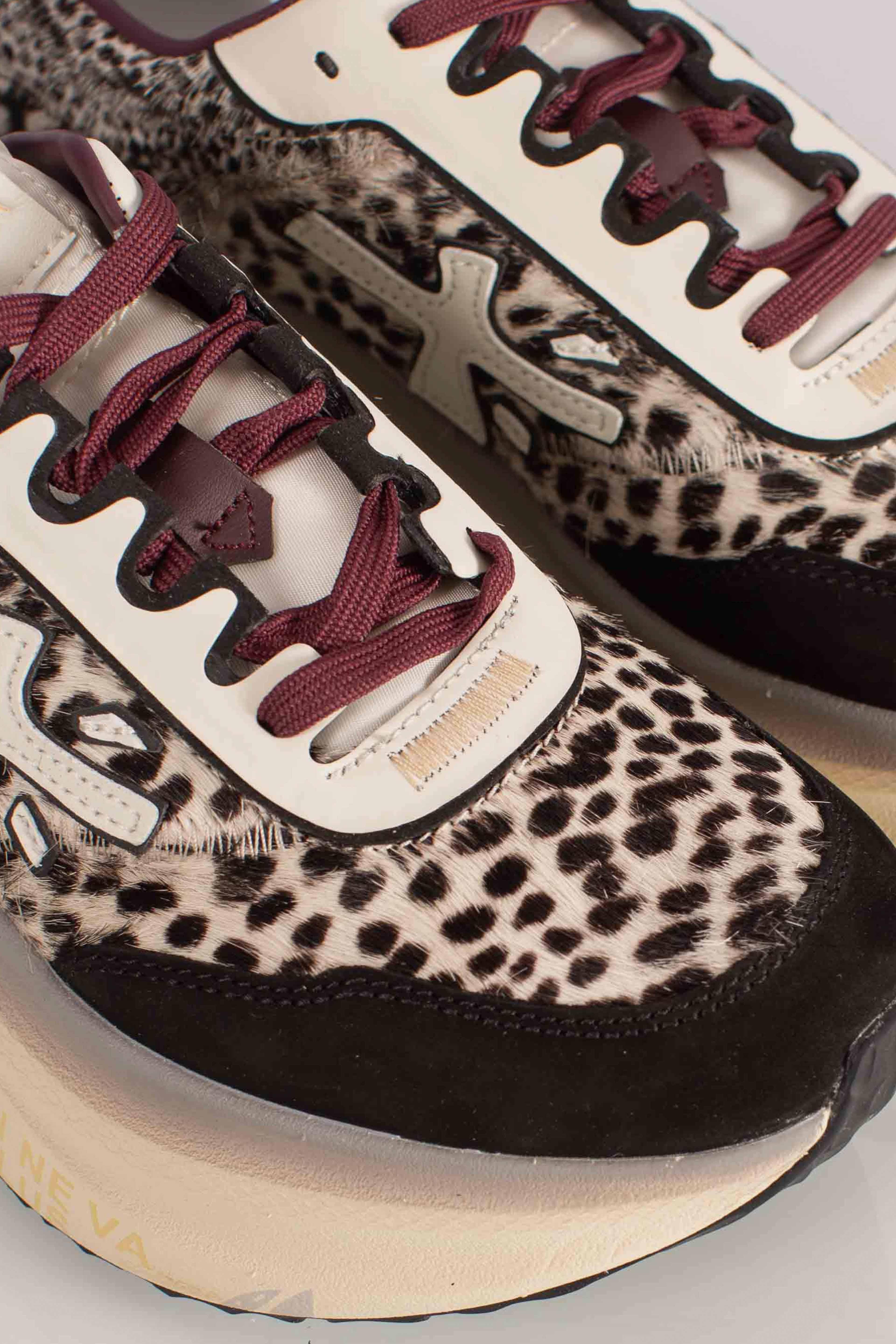 sneakers HILL 7858 animalier black white HILL7858 PREMIATA