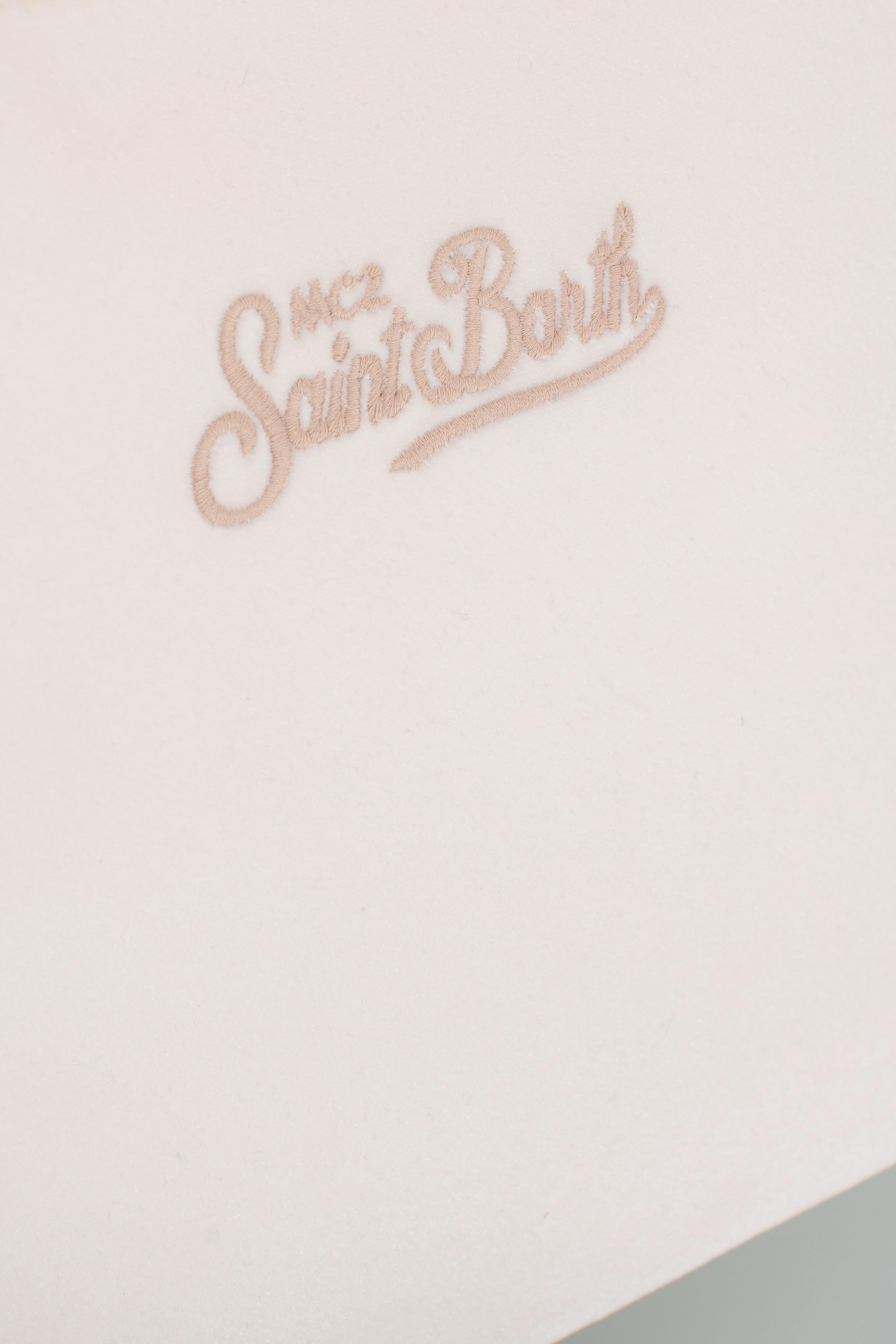 Borsa Colette velvet Dreaming of Saint Barth Winter Paradise white COL003801320I MC2 SAINT BARTH