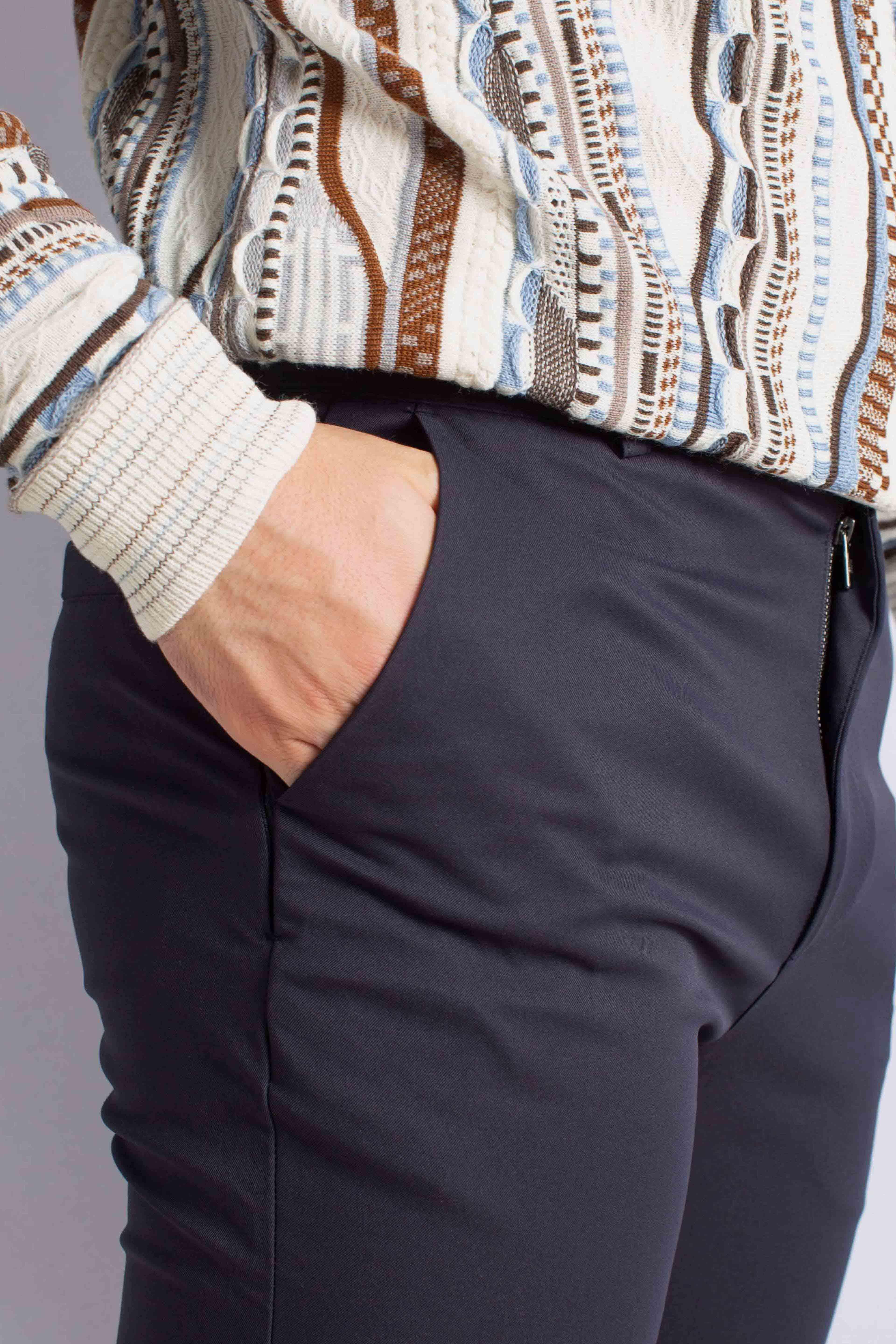 Pantalone Elia Twill Peach blue depth K3123LWK89 K-WAY