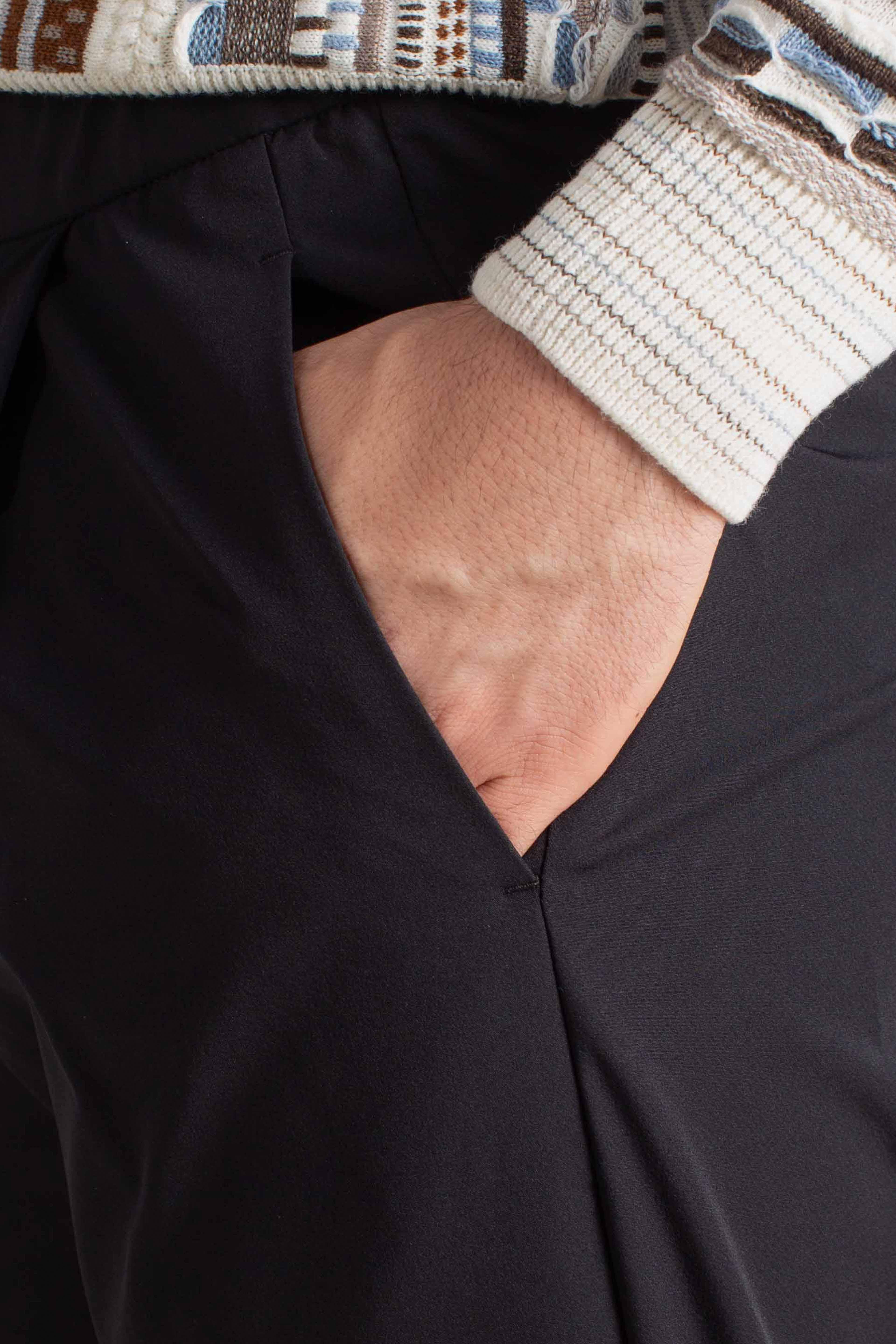 PANTALONI IN LIGHT COMFORT STRETCH WOVEN nero PT000155U12773S9300 HERNO